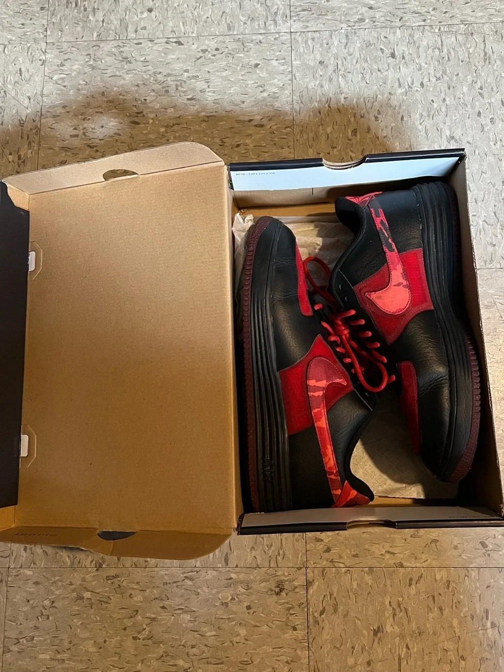 Nike Lunar Force 1 Fuse Leather Hyper Red